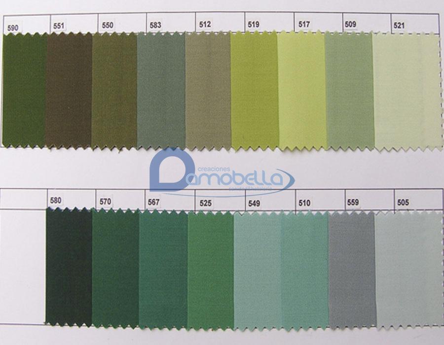Telas colores verdes – Damobella